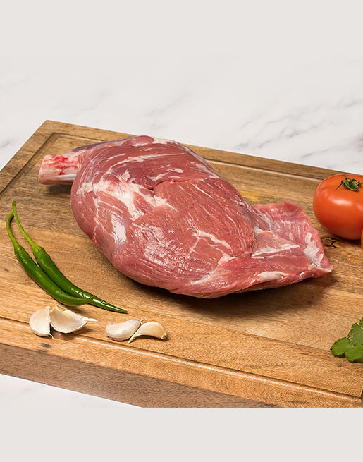 Lamb shoulder with fat